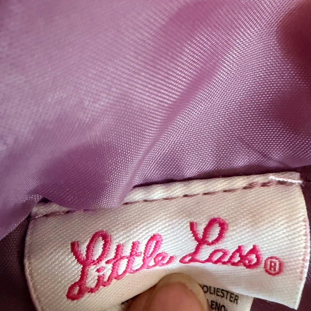 Little Lass Pink Hooded Vest with Bow Accents